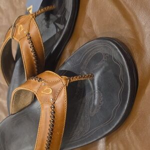 OluKai Mea Ola Leather Men's Sandals Sz 12 NEW